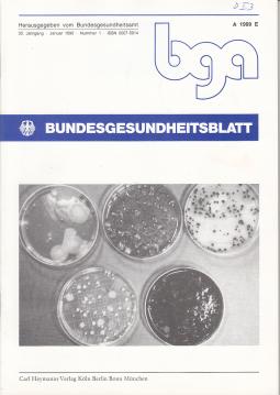 Hier klicken, um die Abbildung zu vergrößern... Bundesgesundheitsblatt. 33. Jahrgang (1990)