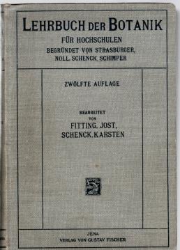 Hier klicken, um die Abbildung zu vergrößern... Lehrbuch der Botanik für Hochschulen (begründet 1894). Zwölfte, umgearbeitete Auflage.