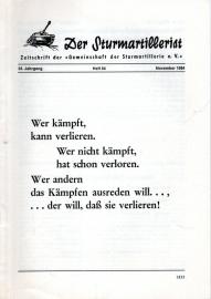 Hier klicken, um die Abbildung zu vergrößern... Der Sturmartillerist. Zeitschrift der Gemeinschaft der Sturmartillerie e.V. 34. Jahrgang, Heft 84, November 1984