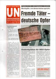 Hier klicken, um die Abbildung zu vergrößern... UN Unabhängige Nachrichten - Wahrheit - Klarheit - Offenheit. 44. Jhg 2012, April 2012