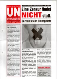 UN Unabhängige Nachrichten - Wahrheit - Klarheit - Offenheit. 44. Jhg 2012, Mai 2012 UN Unabhängige Nachrichten - Wahrheit - Klarheit - Offenheit. 44. Jhg 2012, Mai 2012