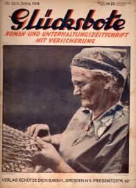 Glücksbote : Roman- u. Unterhaltungszeitschrift mit Versicherung, 8.Jahrg., Nr. 12 (1934) Glücksbote : Roman- u. Unterhaltungszeitschrift mit Versicherung, 8.Jahrg., Nr. 12 (1934)