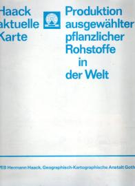 Haack aktuelle Karte : Produktion ausgewählter pflanzlicher Rohstoffe in der Welt 