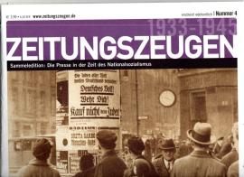 Zeitungszeugen Nr. 4 - April 1933 . Antisemitismus wird zur Staatsdoktrin Zeitungszeugen Nr. 4 - April 1933 . Antisemitismus wird zur Staatsdoktrin