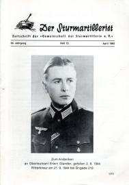Der Sturmartillerist. Zeitschrift der Gemeinschaft der Sturmartillerie e.V. 30. Jahrgang, Heft 73, April 1980 Der Sturmartillerist. Zeitschrift der Gemeinschaft der Sturmartillerie e.V. 30. Jahrgang, Heft 73, April 1980