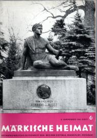 Märkische Heimat. Heimatkundliche Zeitschrift der Bezirke Cottbus, Frankfurt, Potsdam 5.Jg. 1961, Heft 6 Märkische Heimat. Heimatkundliche Zeitschrift der Bezirke Cottbus, Frankfurt, Potsdam 5.Jg. 1961, Heft 6