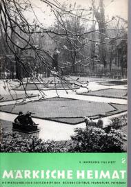 Märkische Heimat. Heimatkundliche Zeitschrift der Bezirke Cottbus, Frankfurt, Potsdam 5.Jg. 1961, Heft 2