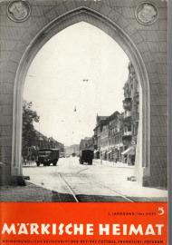 Märkische Heimat. Heimatkundliche Zeitschrift der Bezirke Cottbus, Frankfurt, Potsdam 5.Jg. 1961, Heft 5 Märkische Heimat. Heimatkundliche Zeitschrift der Bezirke Cottbus, Frankfurt, Potsdam 5.Jg. 1961, Heft 5