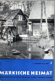 Märkische Heimat. Heimatkundliche Zeitschrift der Bezirke Cottbus, Frankfurt, Potsdam 3.Jg. 1959 Heft 2 Märkische Heimat. Heimatkundliche Zeitschrift der Bezirke Cottbus, Frankfurt, Potsdam 3.Jg. 1959 Heft 2