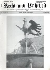 Recht und Wahrheit. Das führende parteiunabhängige Zweimonatsmagazin 17. Jg. Nr. 5+6